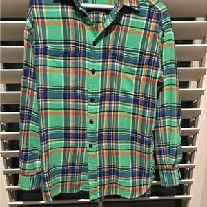 Woman’s Ralph Lauren Vibrant Plaid Button-Down Shirt S/P
